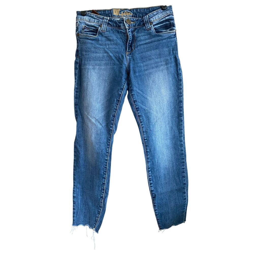 Kut from the Kloth Skinny Raw Hem Ankle Jeans Size 6
